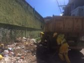 Prefeitura realiza limpeza de entulho no bairro da Santa Cruz