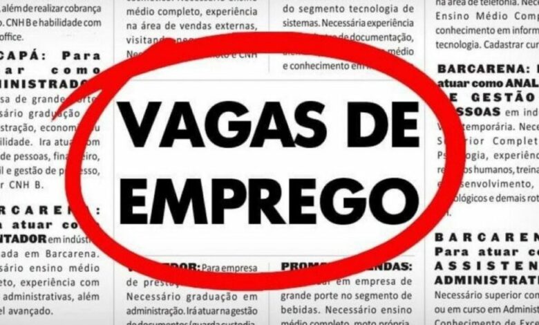 vagas de emprego